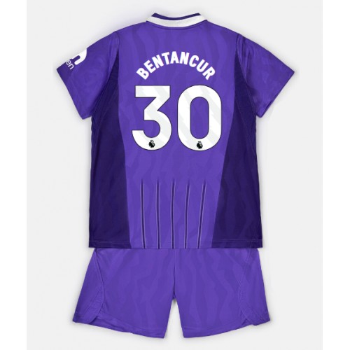 Fotbalové Dres Tottenham Hotspur Rodrigo Bentancur #30 Dětské Alternativní 2026-27 Krátký Rukáv (+ trenýrky)
